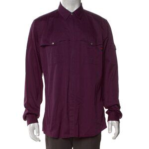 Gucci Zip-up Long Sleeve Shirt Sz: US17, IT43